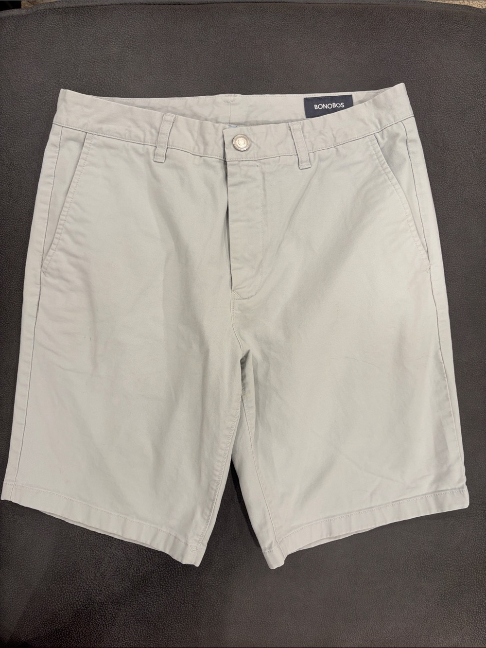 Bonobos Men's Light Gray Chino Shorts